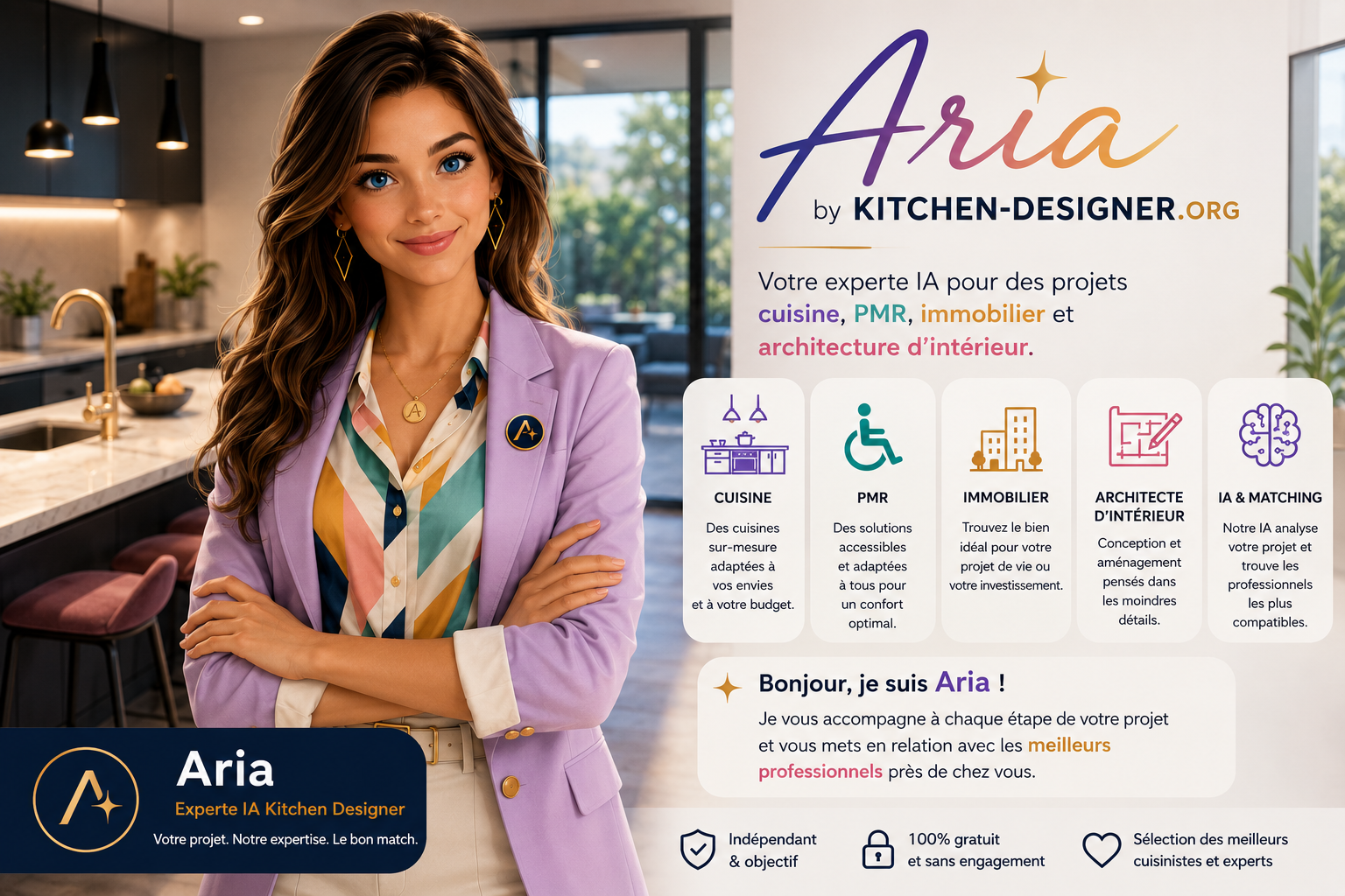 Aria, assistante IA Kitchen Designer