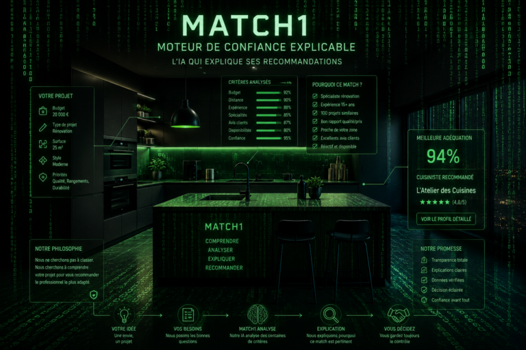 Comment trouver le bon cuisiniste pour votre projet de cuisine ? L’histoire de Match1