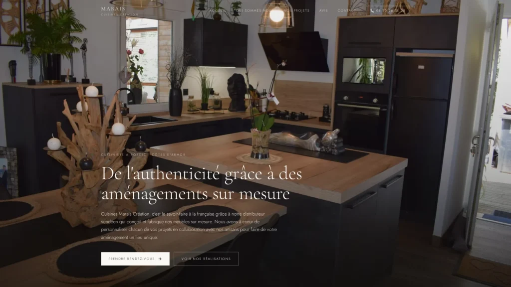 Cuisiniste Marais Création Cuisines Pordic à Pordic - cuisine équipée et showroom